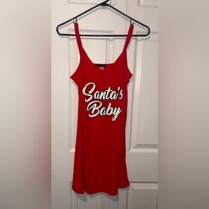 NWOT Red 'Santa's Baby' Nightgown